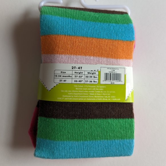 New Jumping Beans Striped Tights - Picture 2 of 2